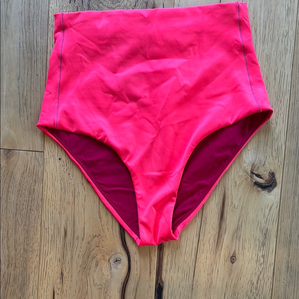 Left on Friday High-Waisted Pink Bikini Bottom